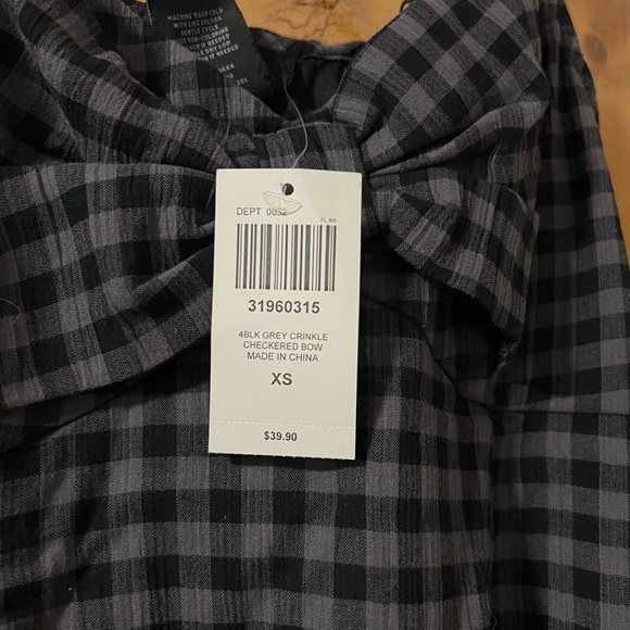 Social Collision Hot Topic Black & Grey Checker Slip Dress - Picture 3 of 3